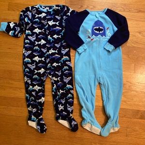 Micro fleece zip up toddler pajamas (2)